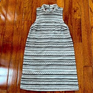 BCBG Black and white shift dress
